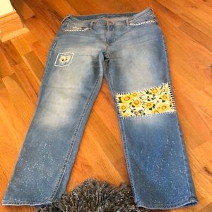 sunflower boyfriend jeans